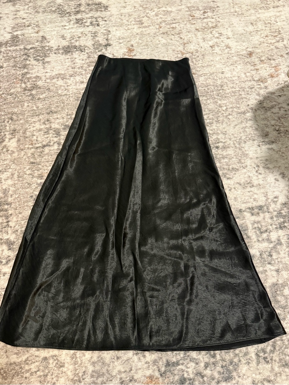 Black Satin Maxi Skirt - Babaton Women's Skirt